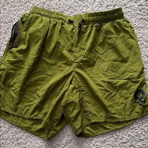 Olive Green Athletic Shorts